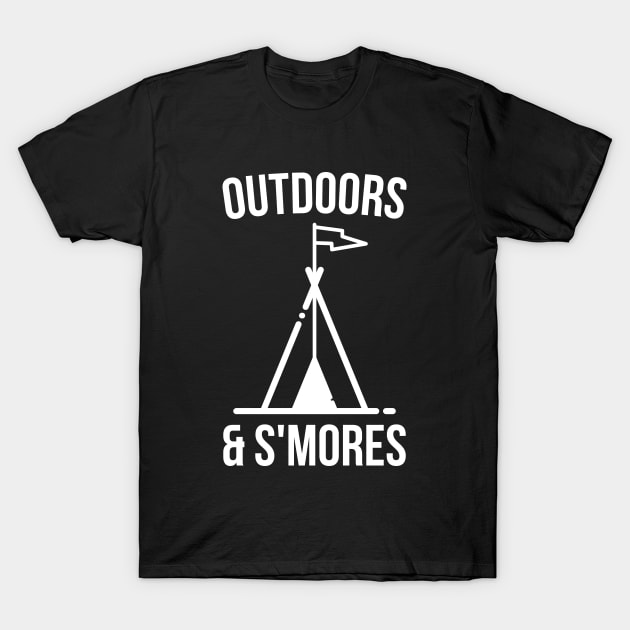 Outdoors and s'mores t-shirt T-Shirt by RedYolk